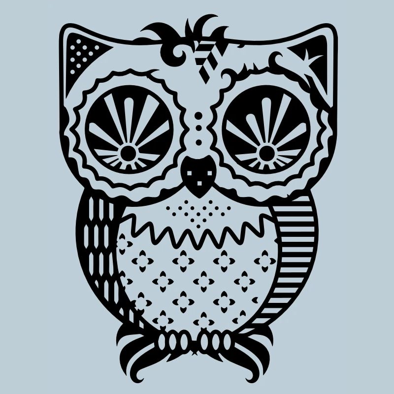 Un hibou de patchwork