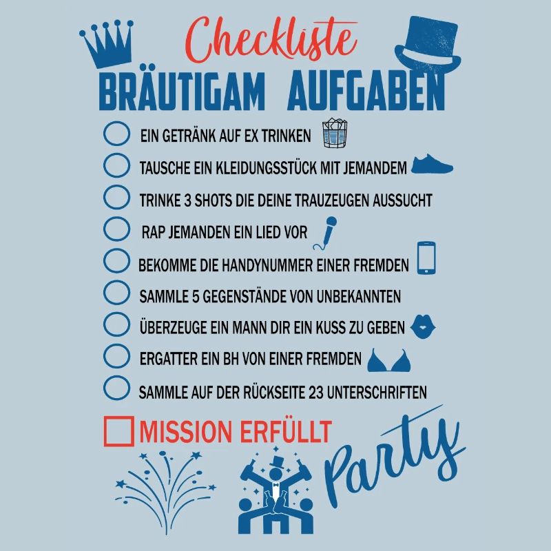 Bräutigam Checkliste