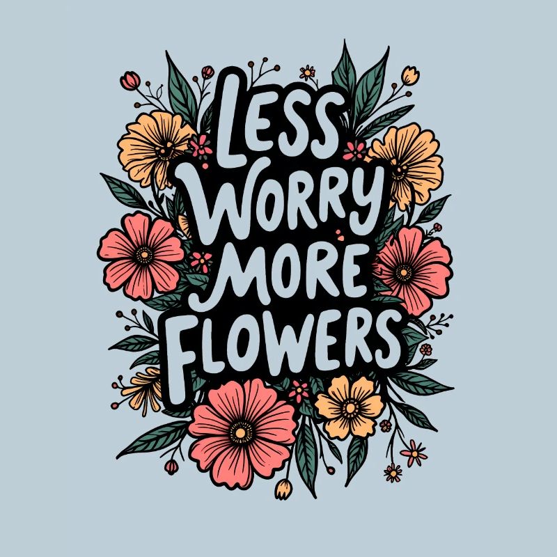 MOINS DE SOUCIS, PLUS DE FLEURS