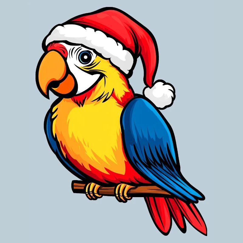 Perroquets Noël / Oiseau du Père Noël