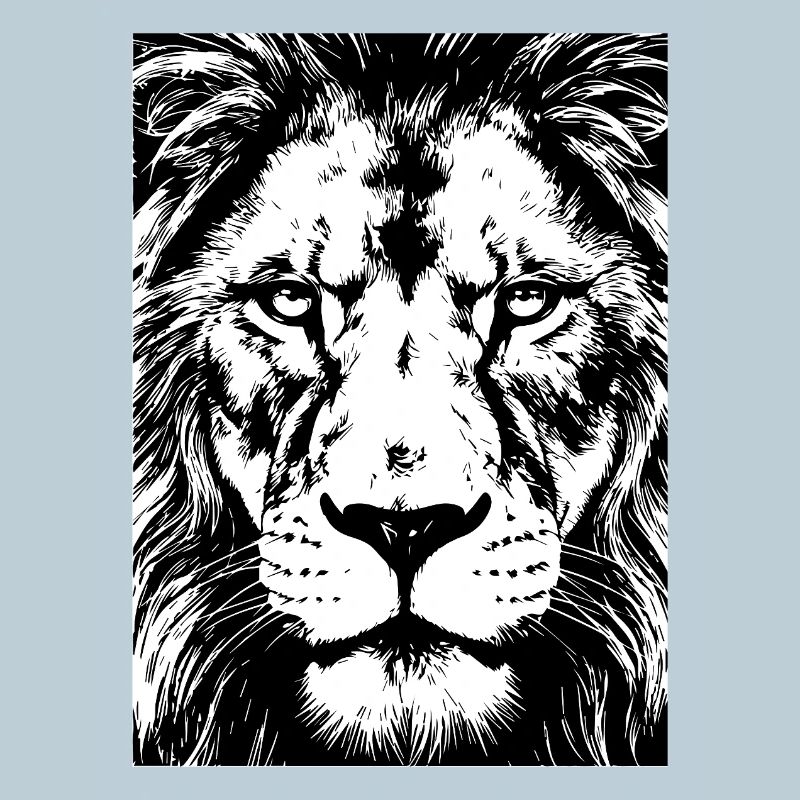 Lion Gaze Intense Power