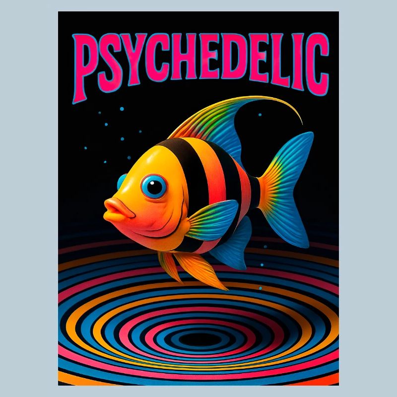 Psychedelic Fish in Spirals