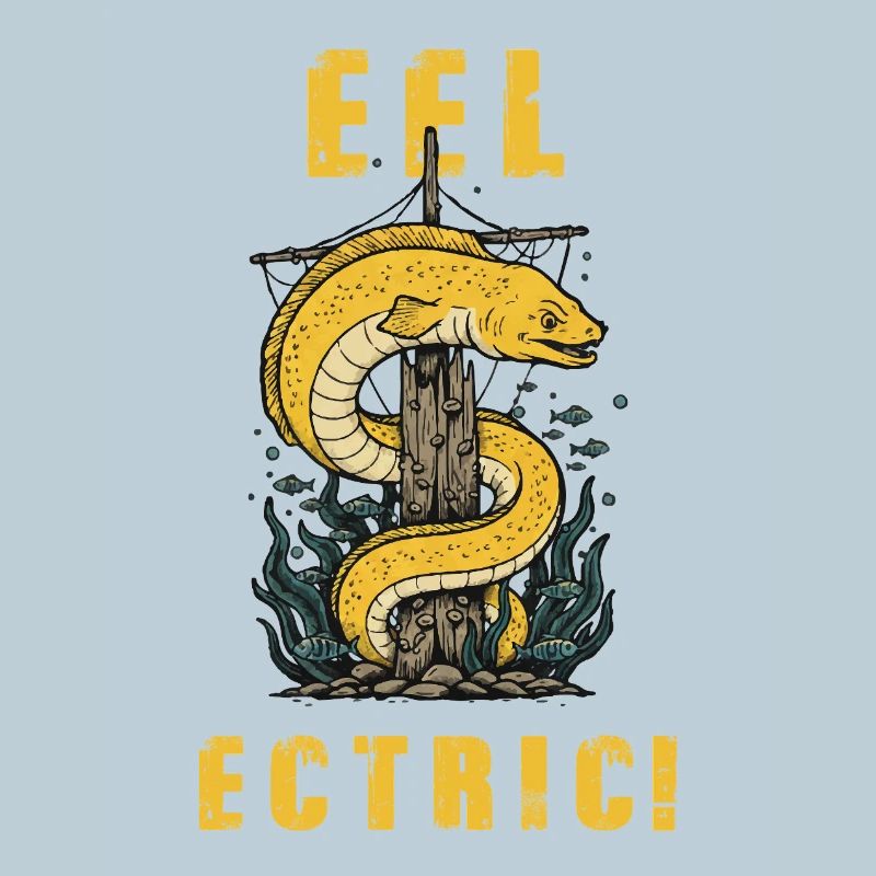 Vintage Eel-ectric Eel Humor