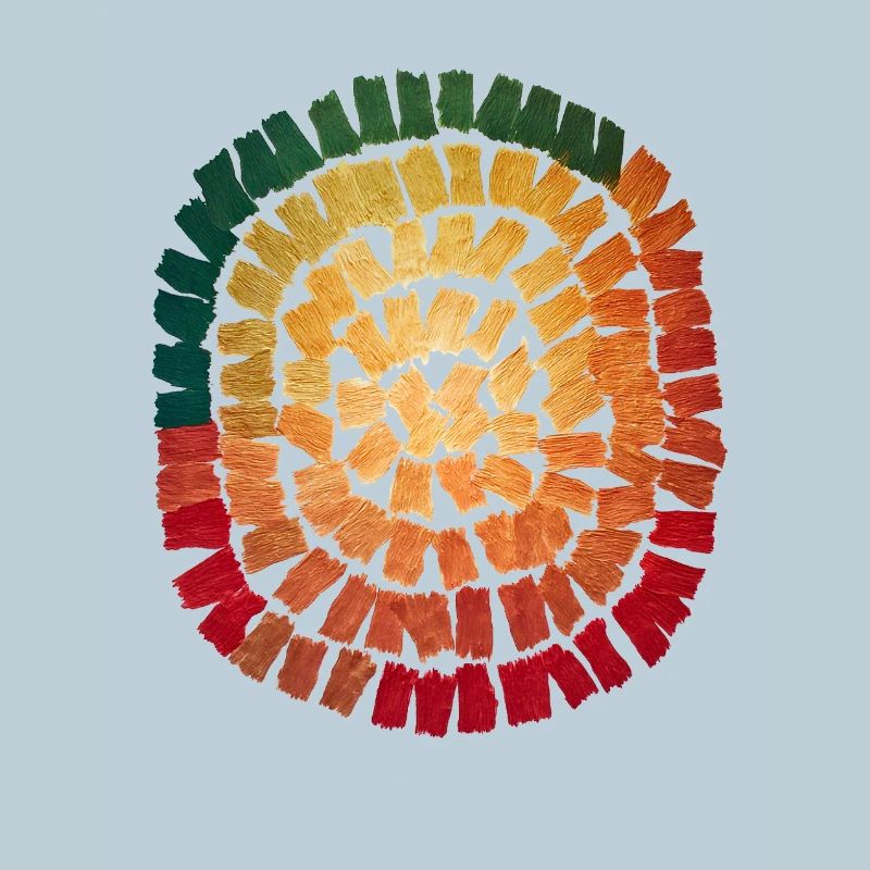 Farbspirale Pinselstrich