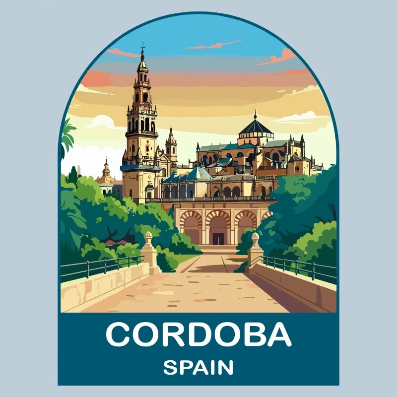Códoba, Spanien Vintage-Reiseposter-Kunst
