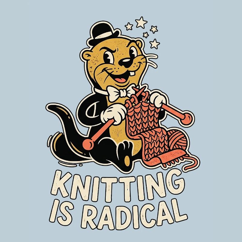Knitting Otter