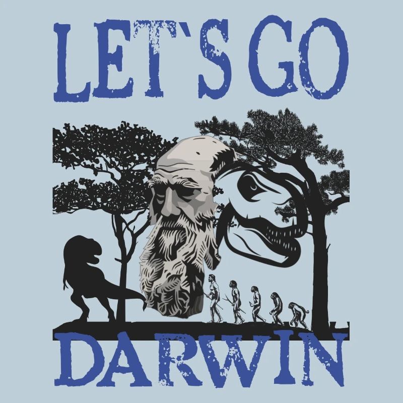 Charles Darwin Evolution textile gift idea