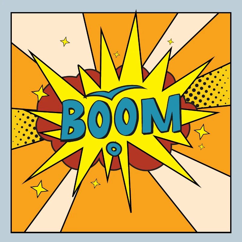 Boom Comic Explosion Stil