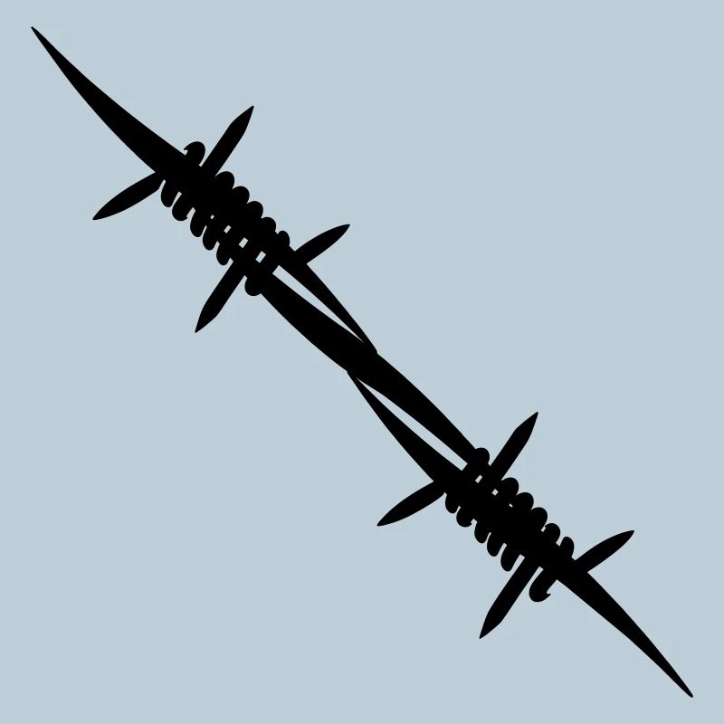 Barbed wire coupling piece