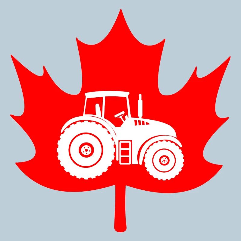 Canada maple leaf tractor logo