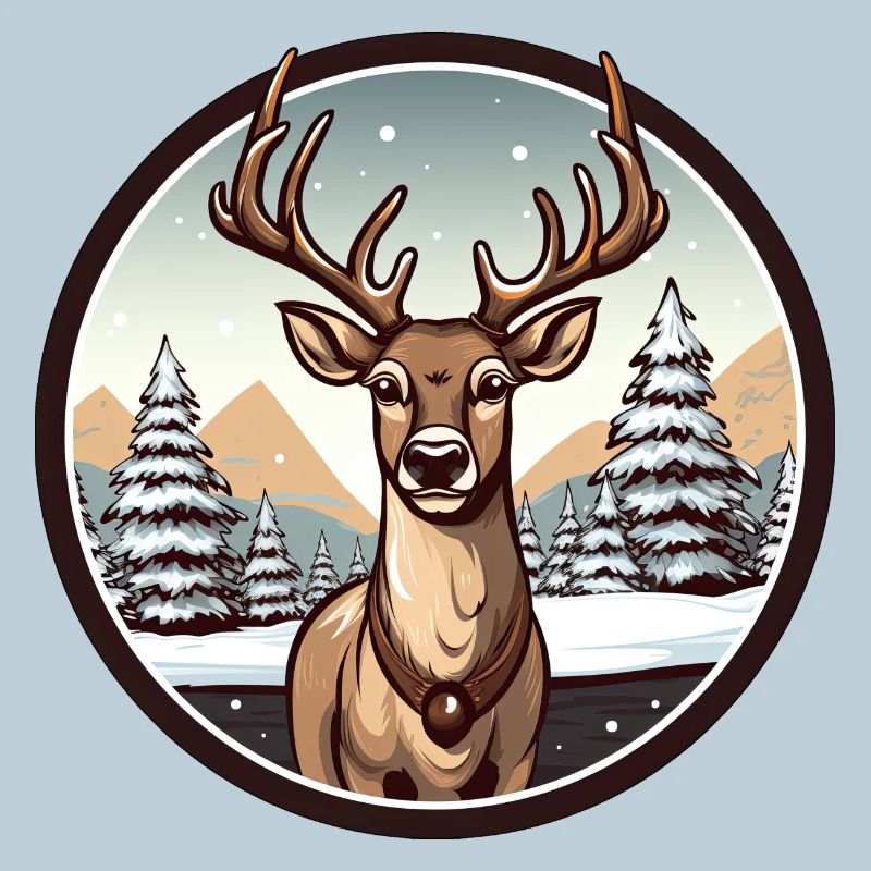 Deer in winter