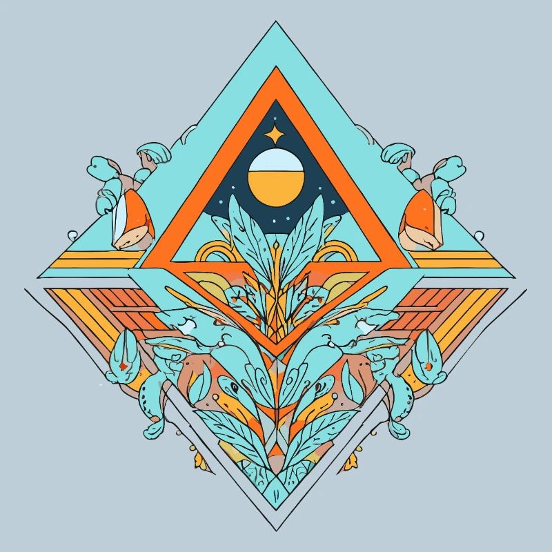 Celestial Dreamscape Geometrisches Design