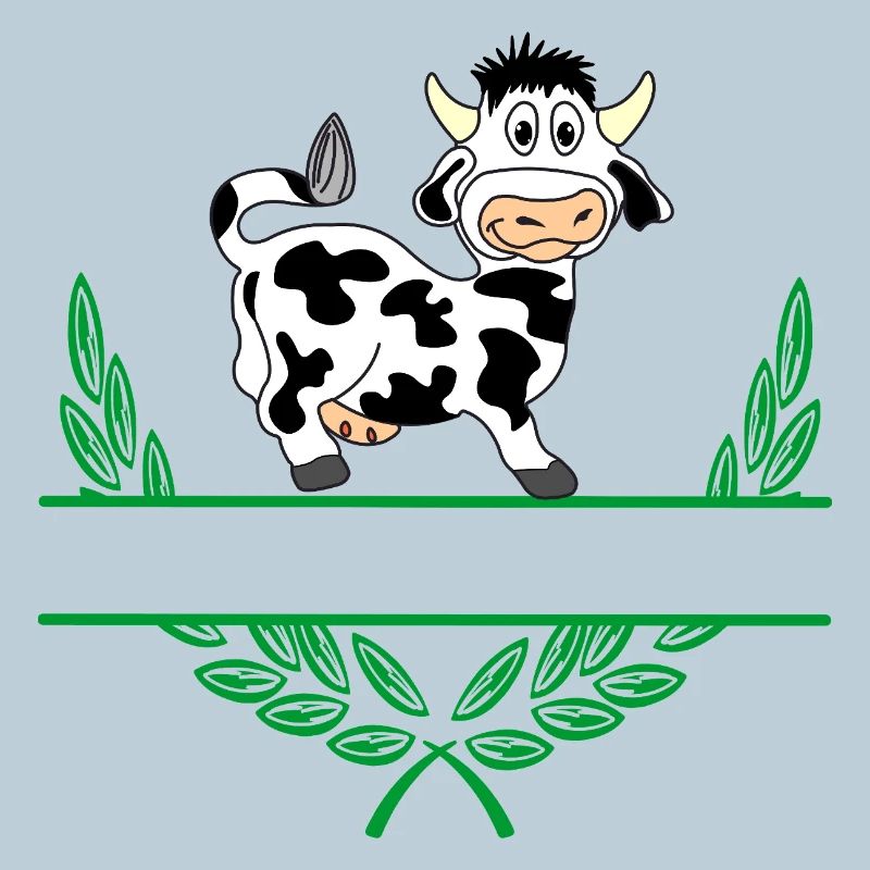 Cow Laurel Wreath with Namespace
