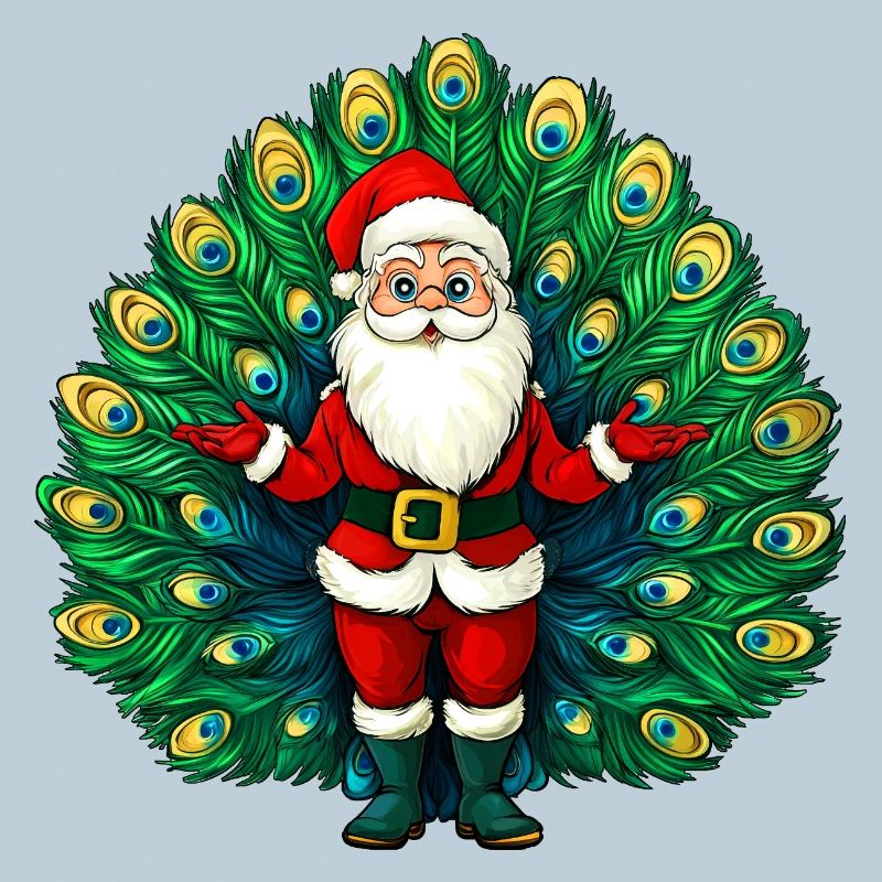 Weihnachtsmann Vogelstrauss