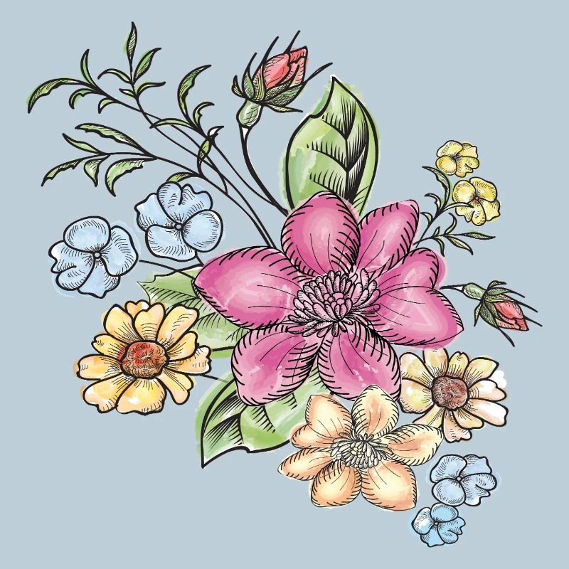 Floral floral pattern
