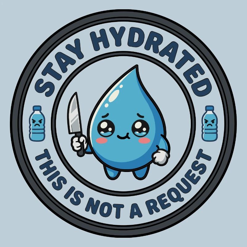 Stay Hydrated Killer Cute