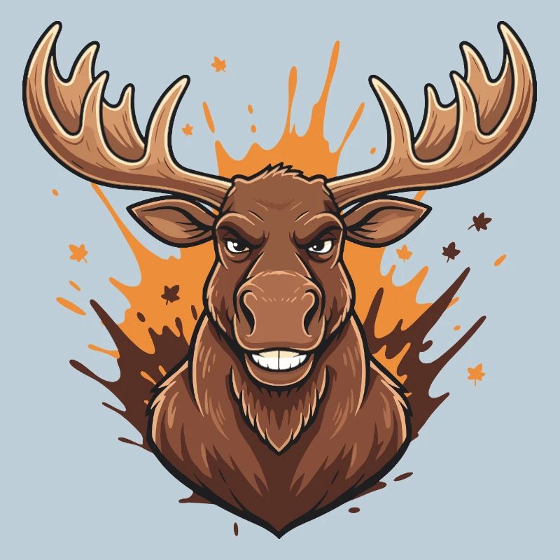 Forest Deer Fire Splash