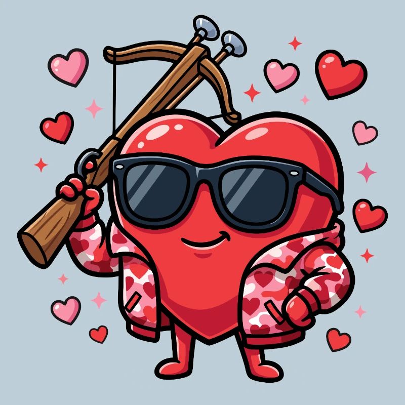 Funny Bowhunter Valentine's Day for Men