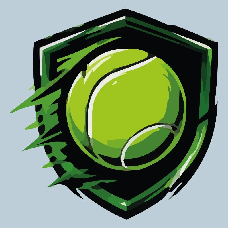 Tennis Shield in Dynamic Style