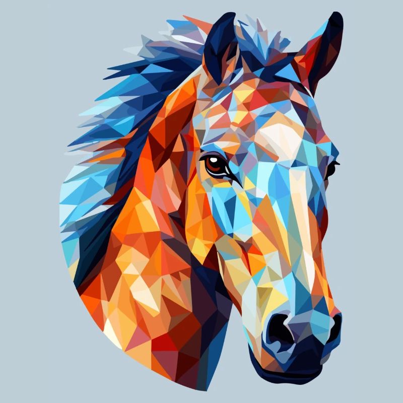 Pferd Polygon Pferdekopf Pferde