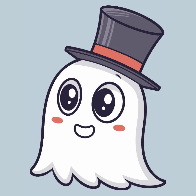 Chic Ghost Top Hat
