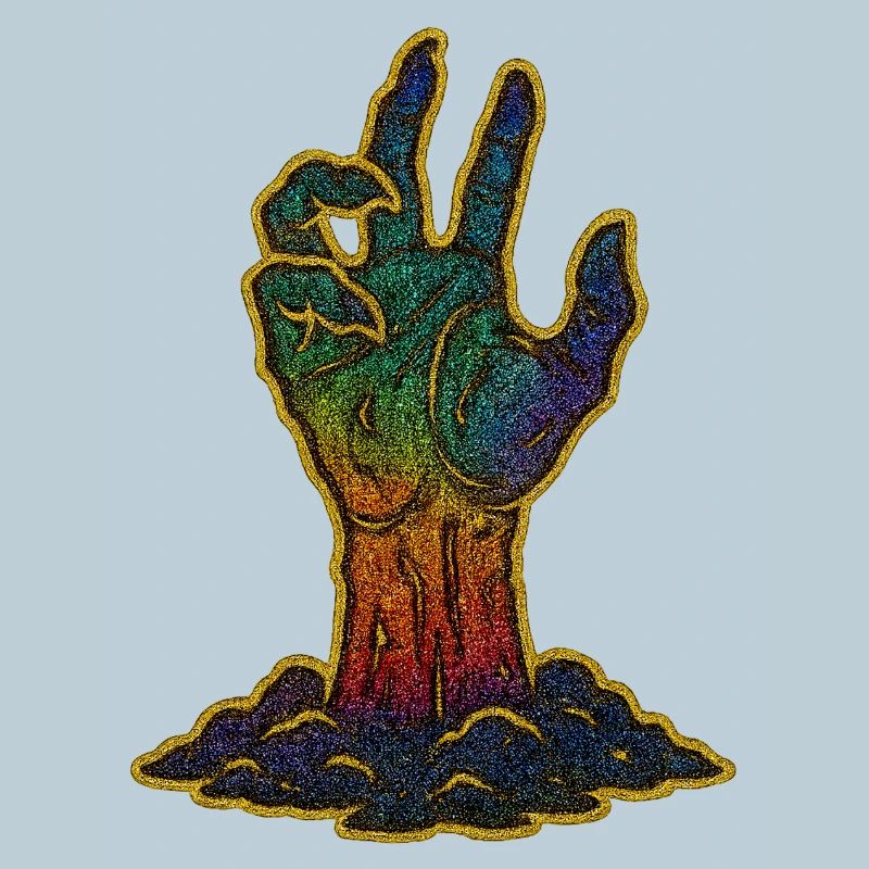 Rainbow Hand Halloween