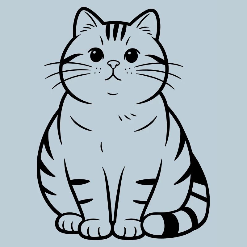 fat cute cat