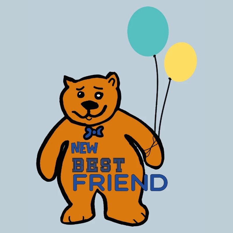 Bär mit Luftballons