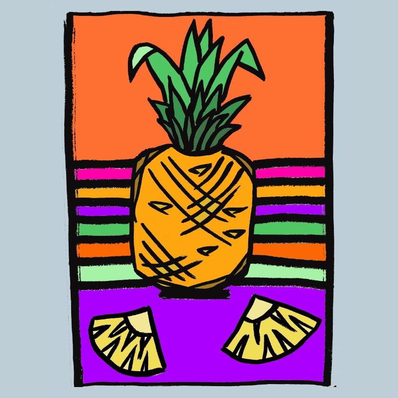 Illustration de néon d’ananas