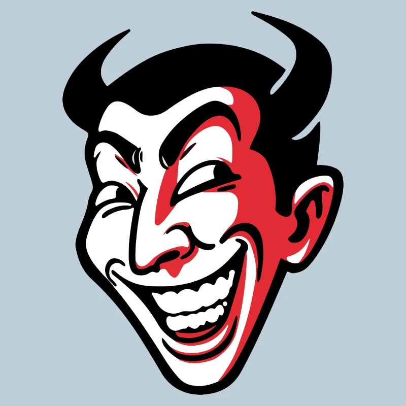Ausdrucksstarkes lächelndes Comic-Gesichtsdesign