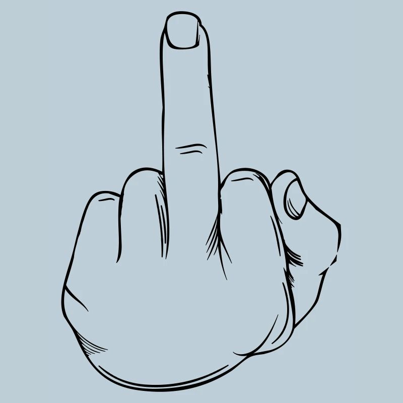Middle finger statement