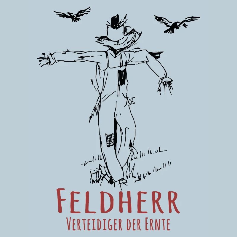 Feldherr Vogelscheuche Lustiger Ernte Spruch