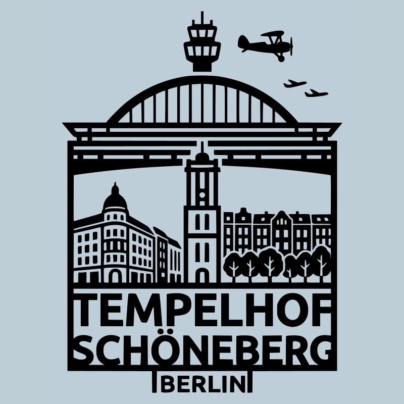 Berlin Tempelhof Schöneberg Wahrzeichen Silhouette