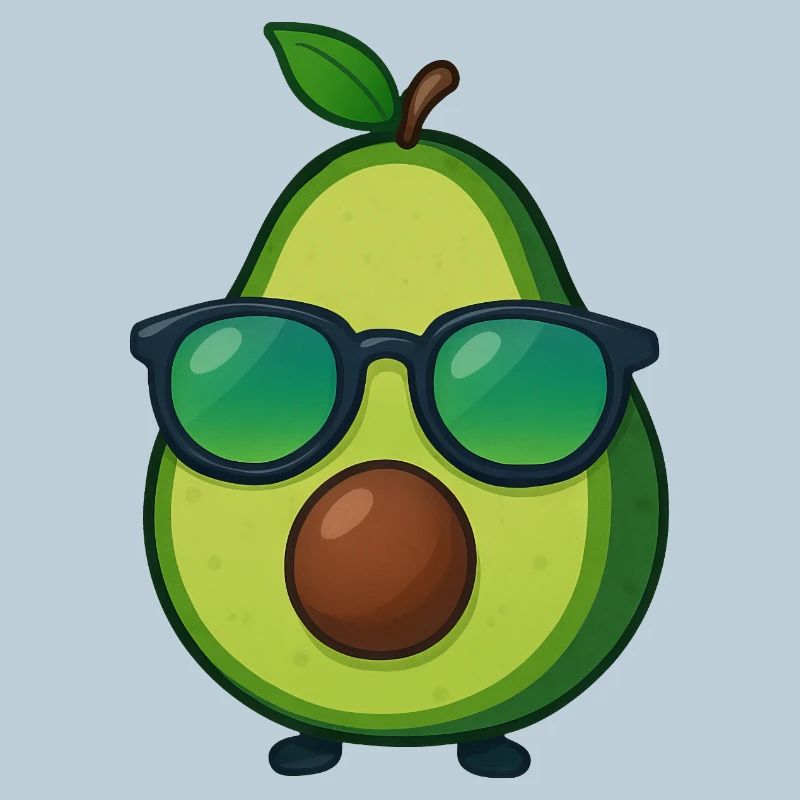 Cool Minimalist Avocado Design Summer