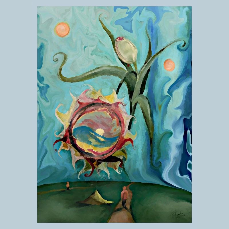 Surreal Sunlit Sea Creature Art