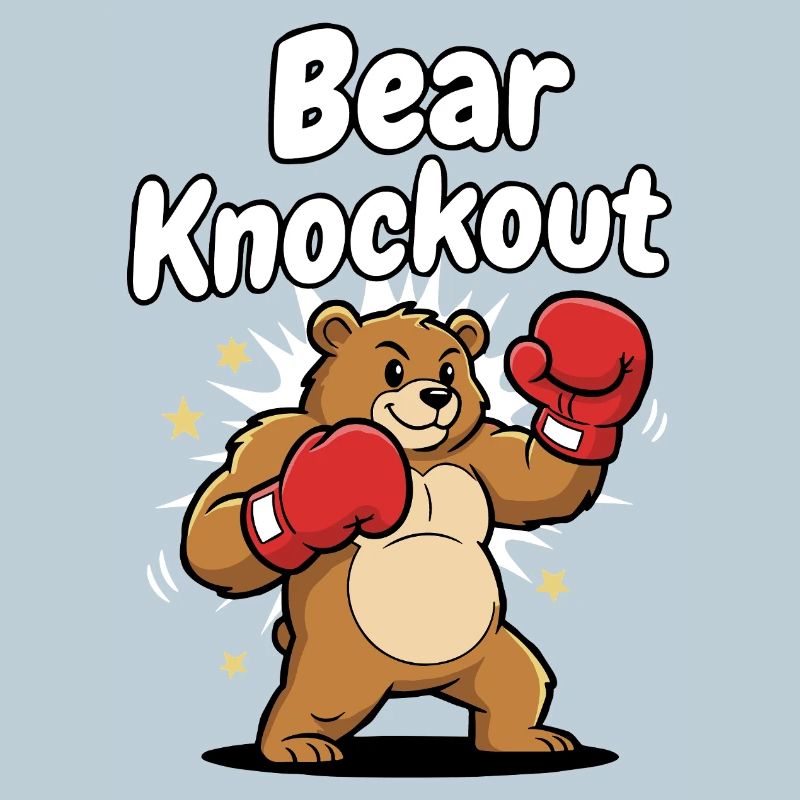 Boxender Bär Knockout