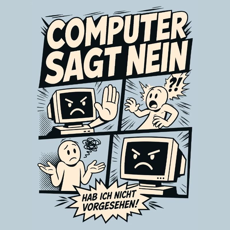Computer sagt nein Comic Design