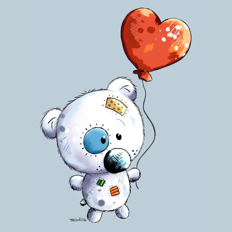 Teddy mit Ballon