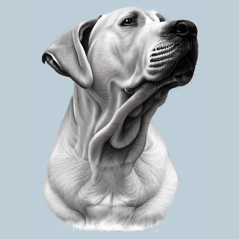 Fier blond labrador