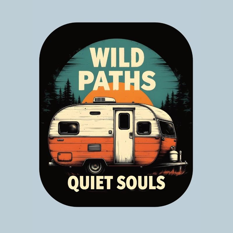 Camping live - Wild Paths Quiet Souls Camper Art