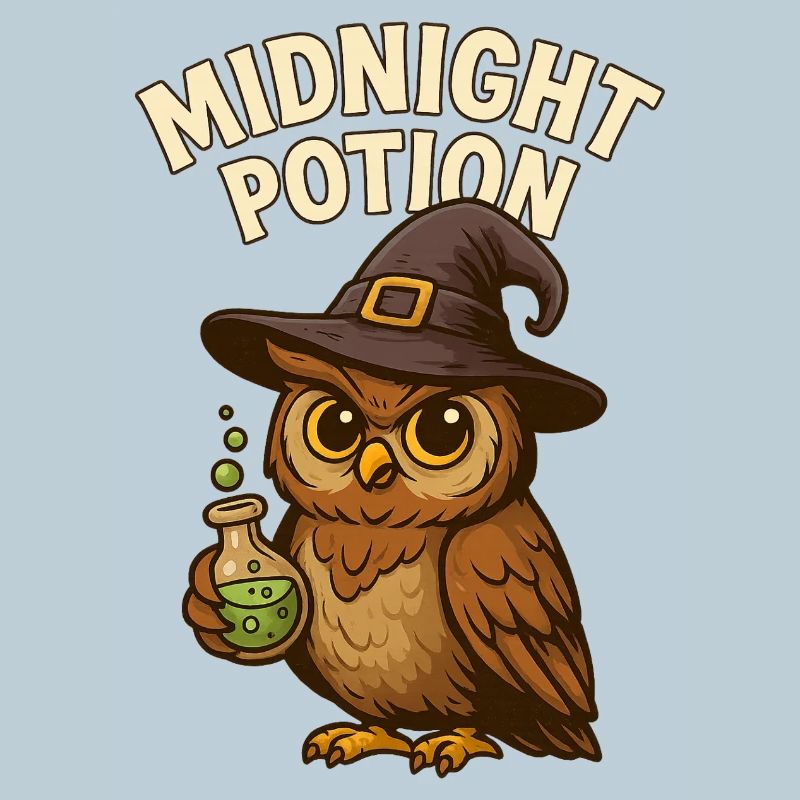 Witch Owl – Magic Potion at Midnight
