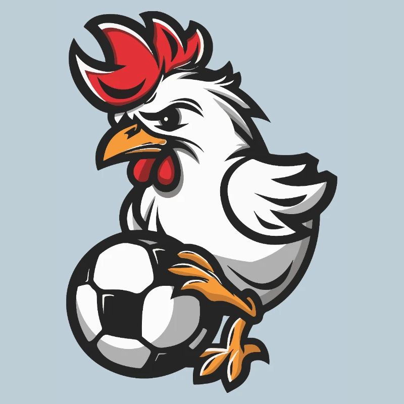 Hahn Fußball Comic
