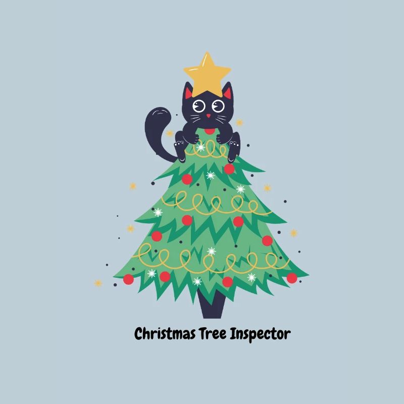 Katzen-Weihnachtspullover im Baum