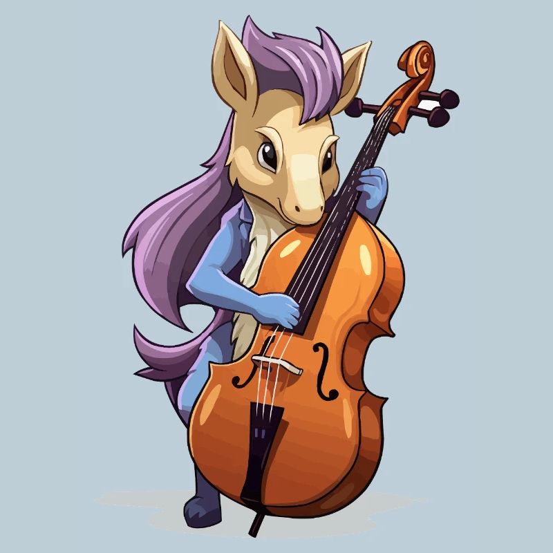 Violoncelle licorne