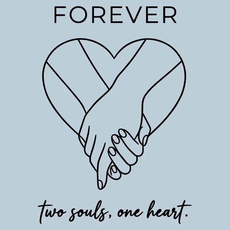 Two Souls One Heart – Forever Valentine Minimalist