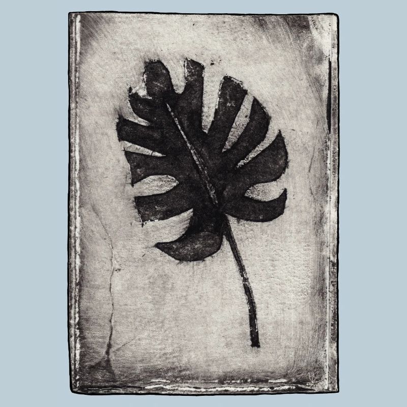 Plante de Monstera - Gravée à la main imprimable