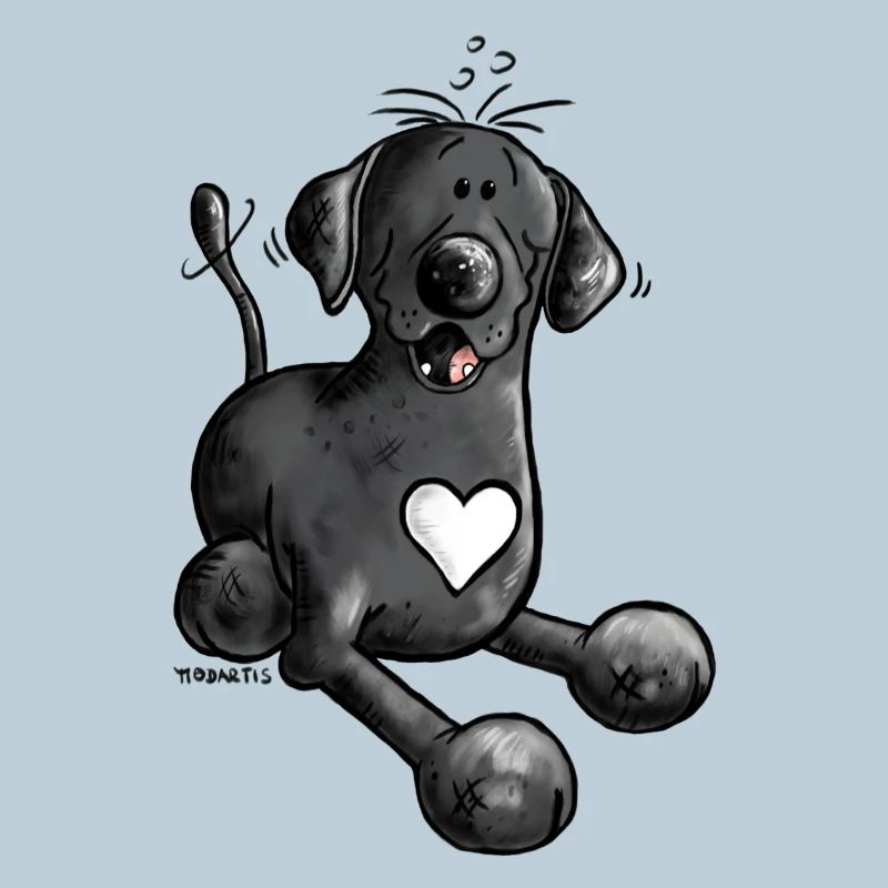Labrador retriever chien comique design