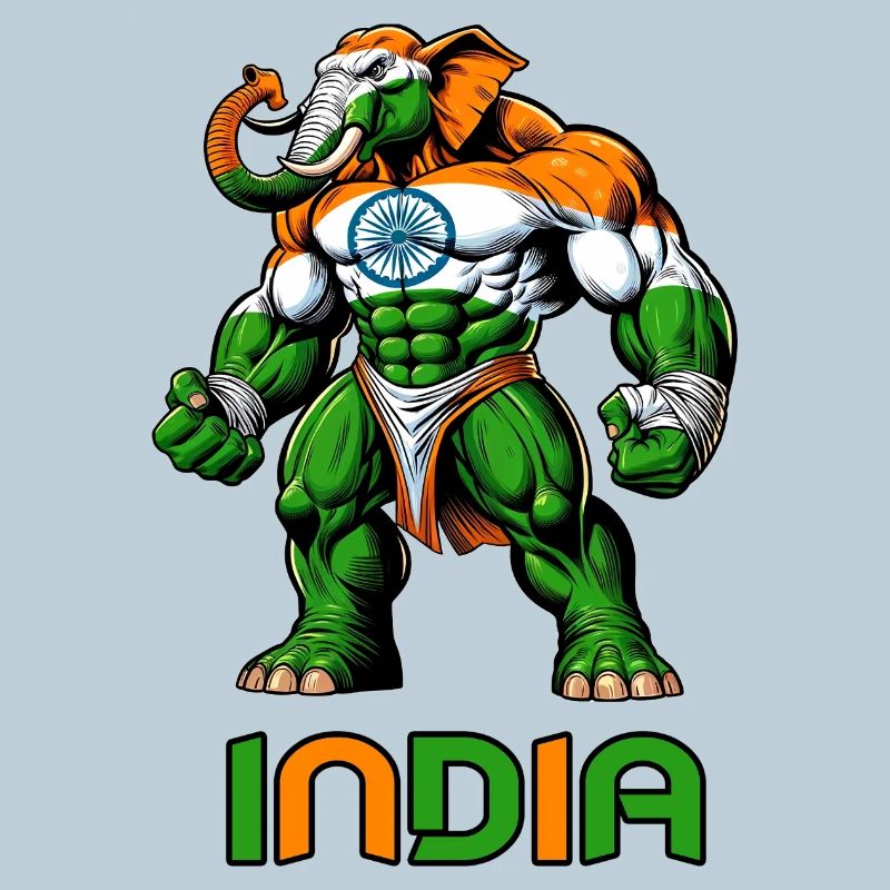 India elephant flag design