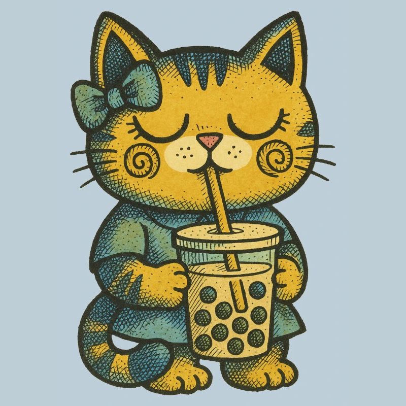 Bubble Tea Chat Cozy Charm