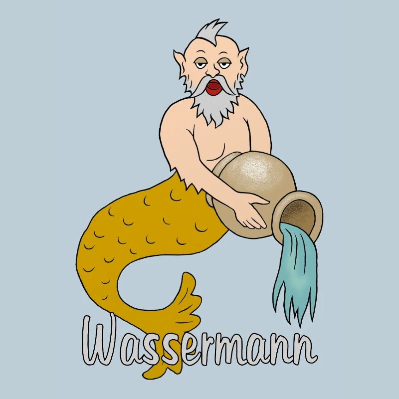 Sternzeichen Wassermann mit einem Krug
